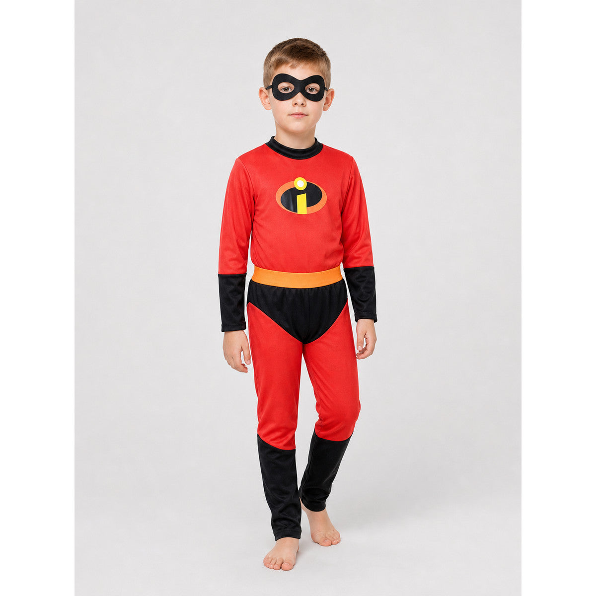 The Incredibles Jumpsuit with Mask, Red and Orange