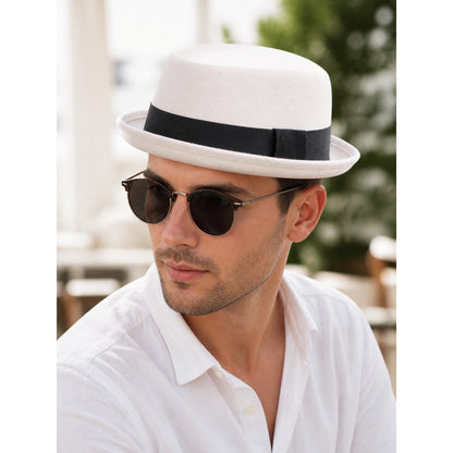 Ivory Carnival Fedora Hat lifestyle view