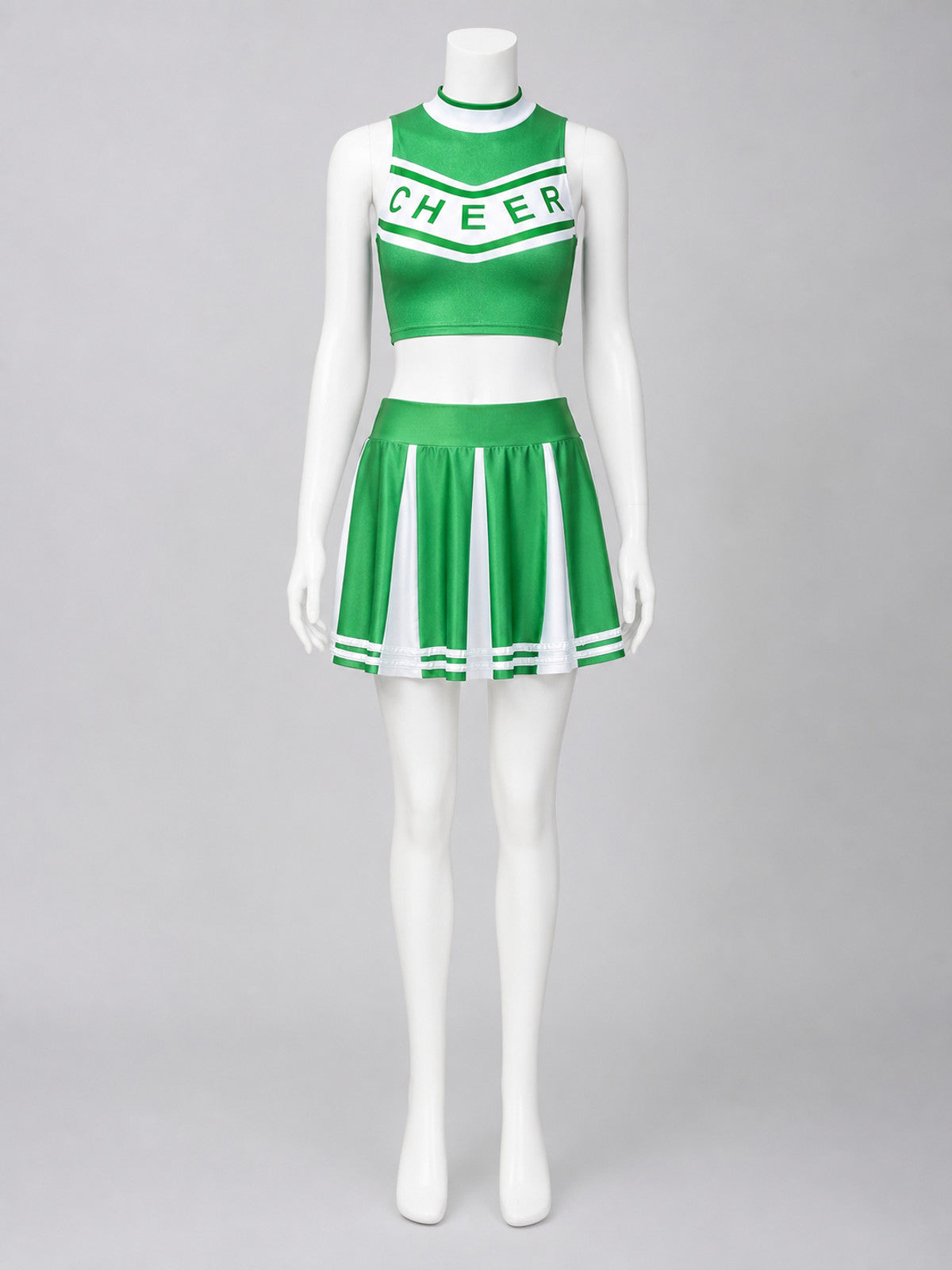Cheerleading Costume: Striped Top and Skirt Costumes detail
