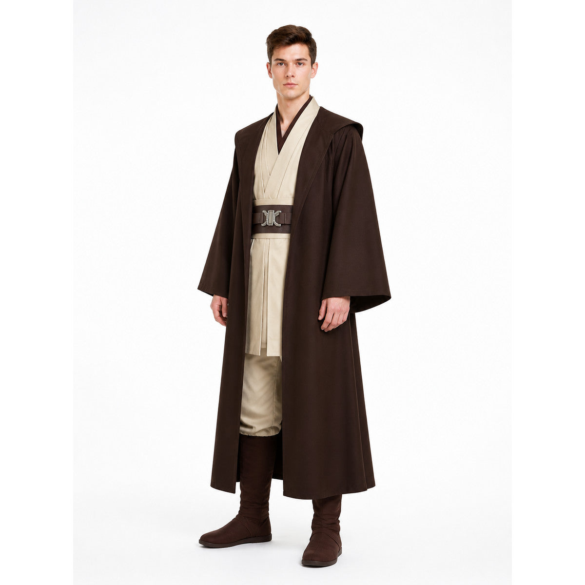 Brown Long Vampire Costume with Belt Costumes detail