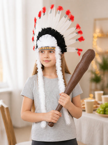 Indian Carnival Headdress with Feathers lifestyle view