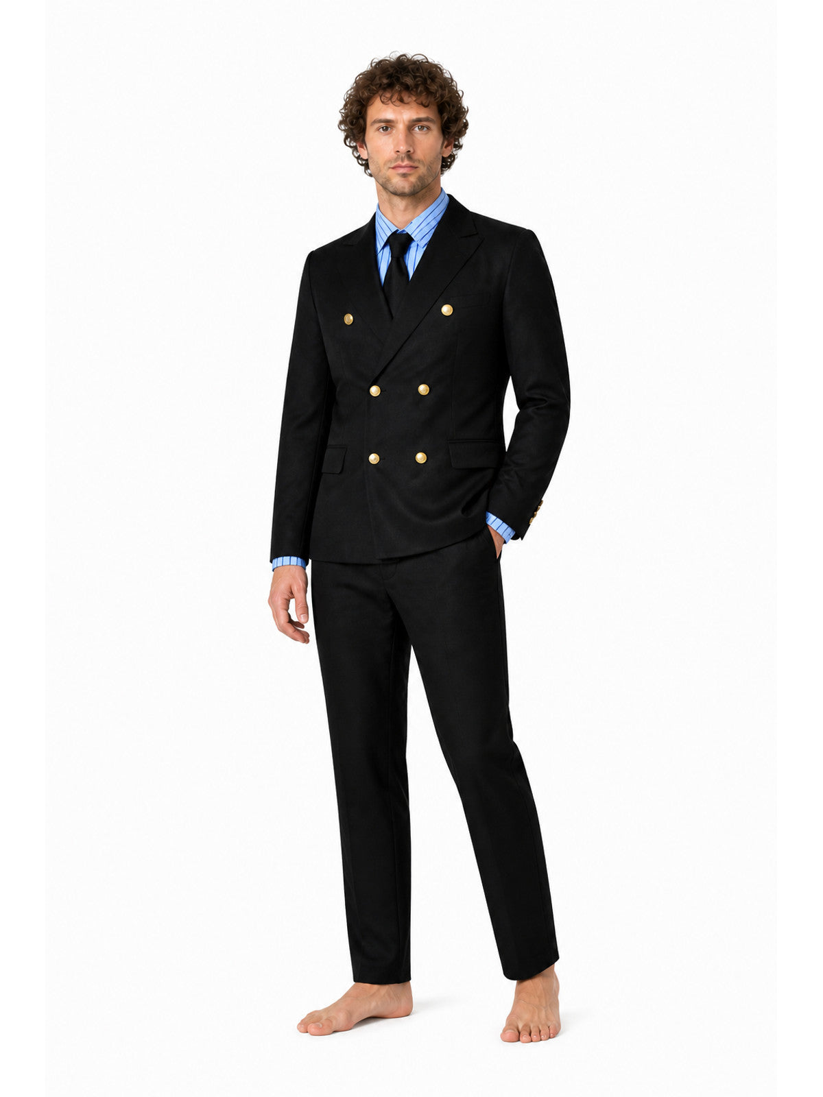Wano-Style Sanji Cosplay Costume with Shirt and Tie