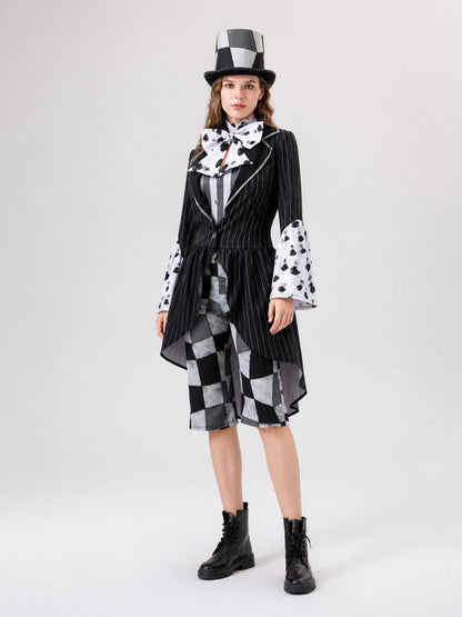 Carnival Costume with Tailcoat and Checkerboard Print Costumes detail