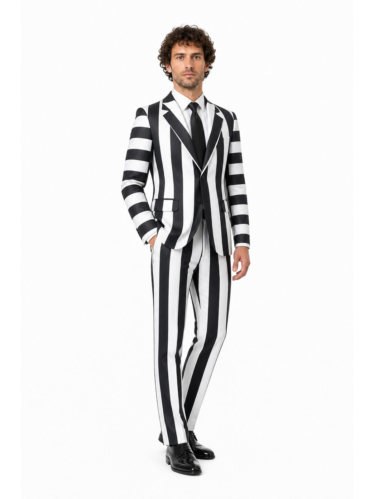 Beetlejuice Striped Suit Jacket and Trousers