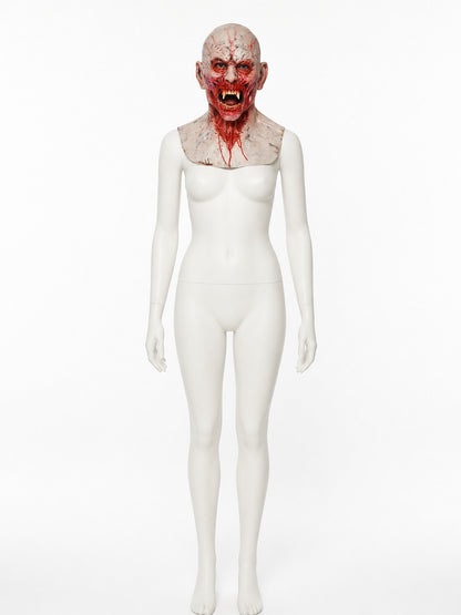 Halloween Zombie Mask with Bloody Wounds