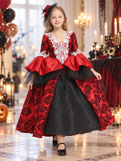 Costume: Layered Dress, Hat with Veil