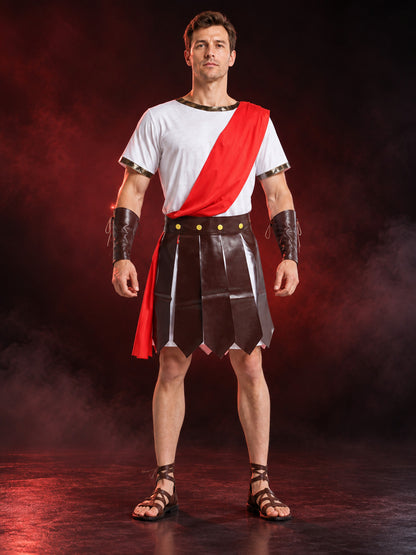 Adult Ancient Warrior Costume with Cape