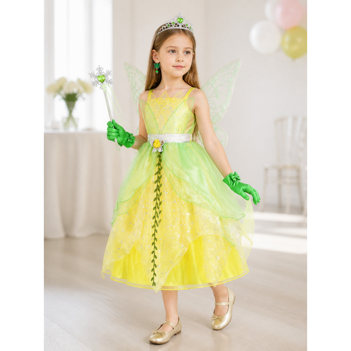 Green Princess Costume for Halloween lifestyle view