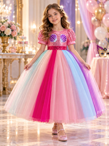 Kids' Sequin and Tulle Costume Dress