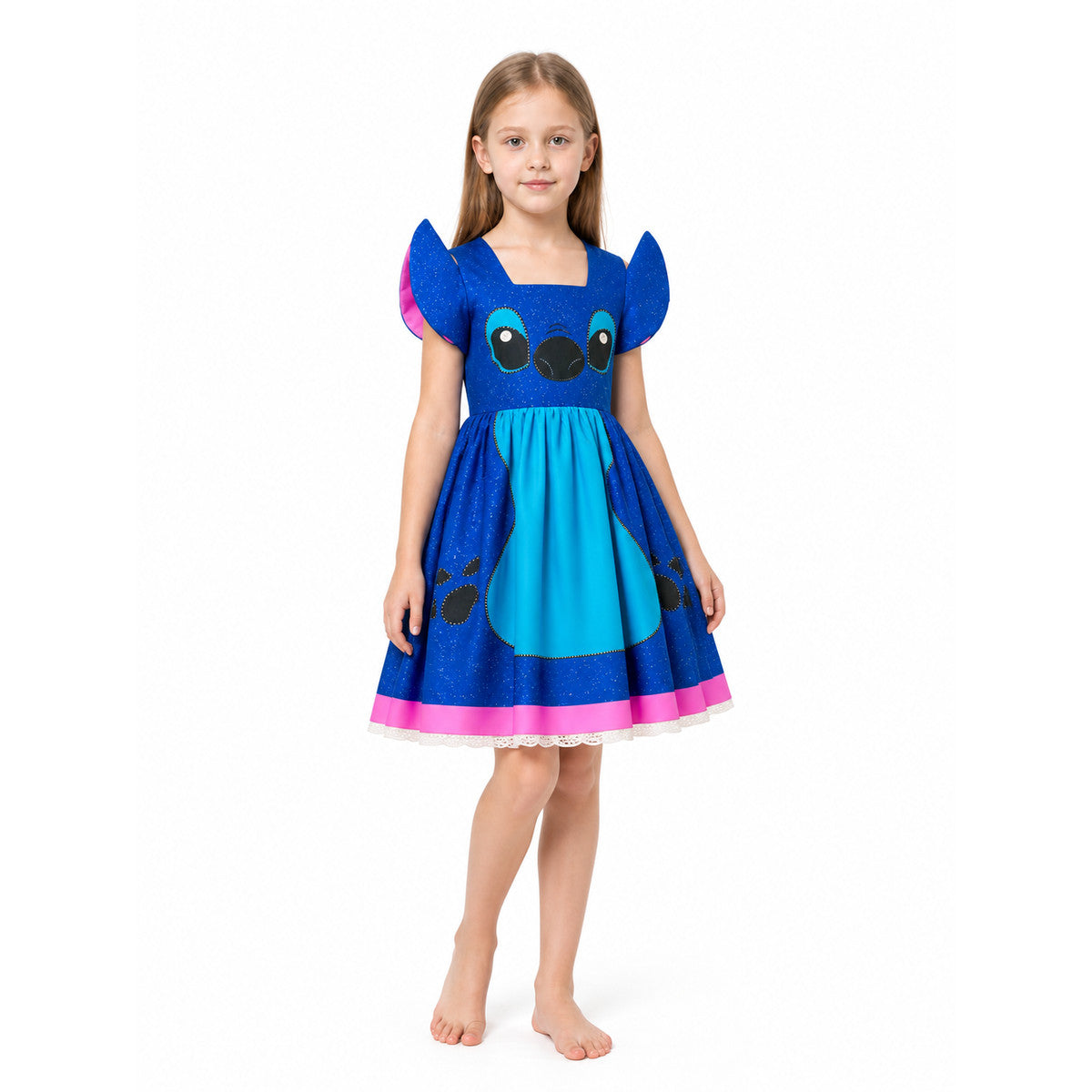 Stitch Costume with a Full Skirt and Puff Sleeves Costumes detail