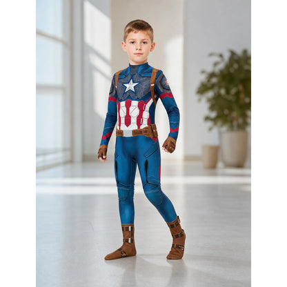 Printed Superhero Cosplay Jumpsuit Costume lifestyle view