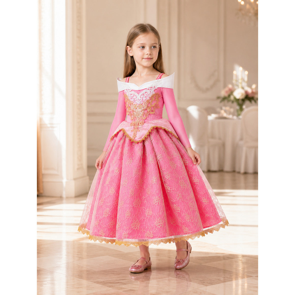 Pink Princess Costume for Halloween lifestyle view