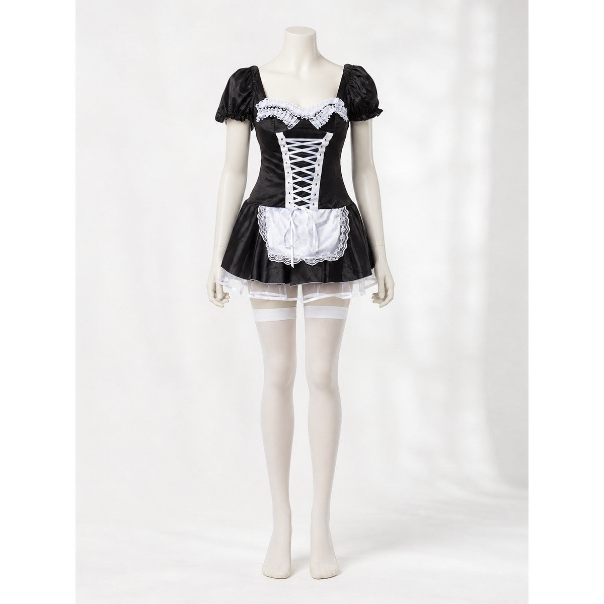 Black-and-White Cosplay Costume for Stage Performances