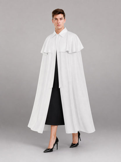 White Carnival Cloak for Cosplay and Stage