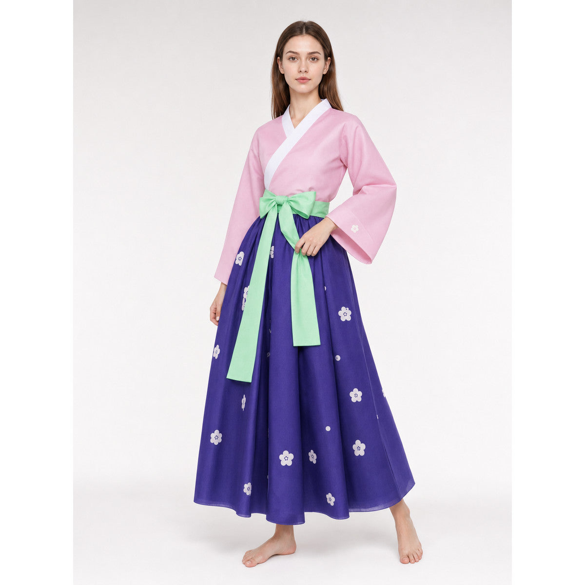 Wano Cosplay Costume with Fabric Accessory Set