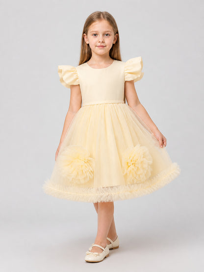 Children's Princess Dress with Flutter Sleeves Costume Dresses detail