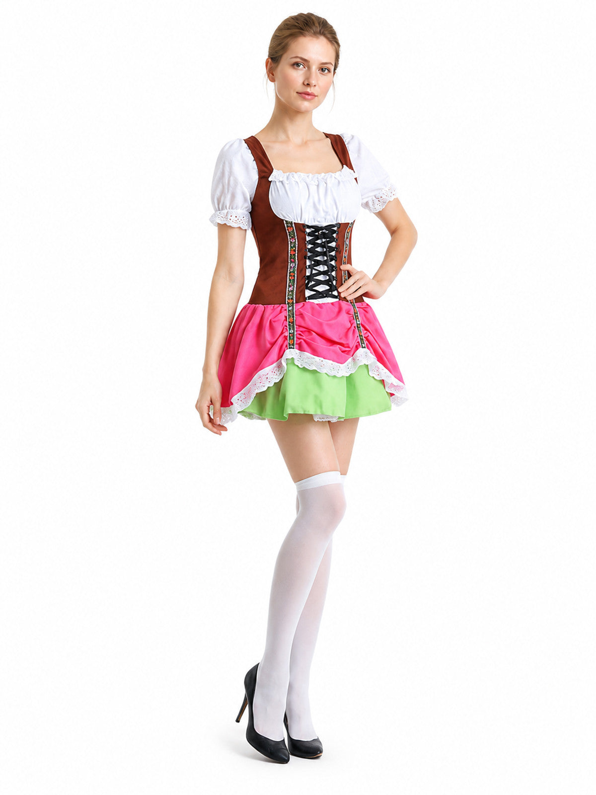 Bavarian-Style Costume with Corset Costumes detail