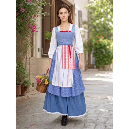 Folk-Style Carnival Costume with Long Skirt lifestyle view