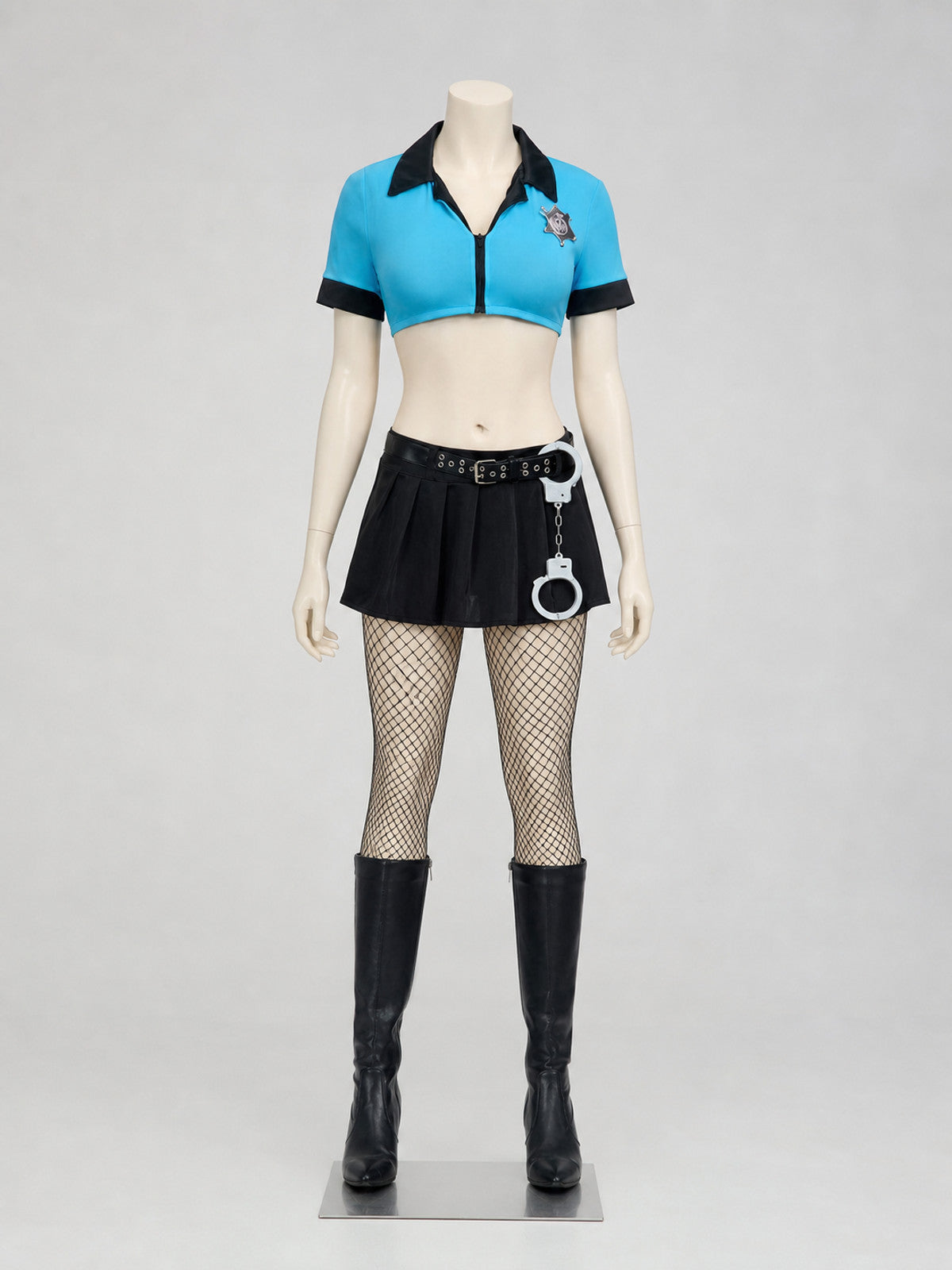 Police Costume for a Role-Play Look with Cap