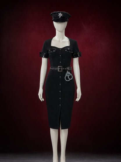 Women's Police Officer Costume for Halloween main product view