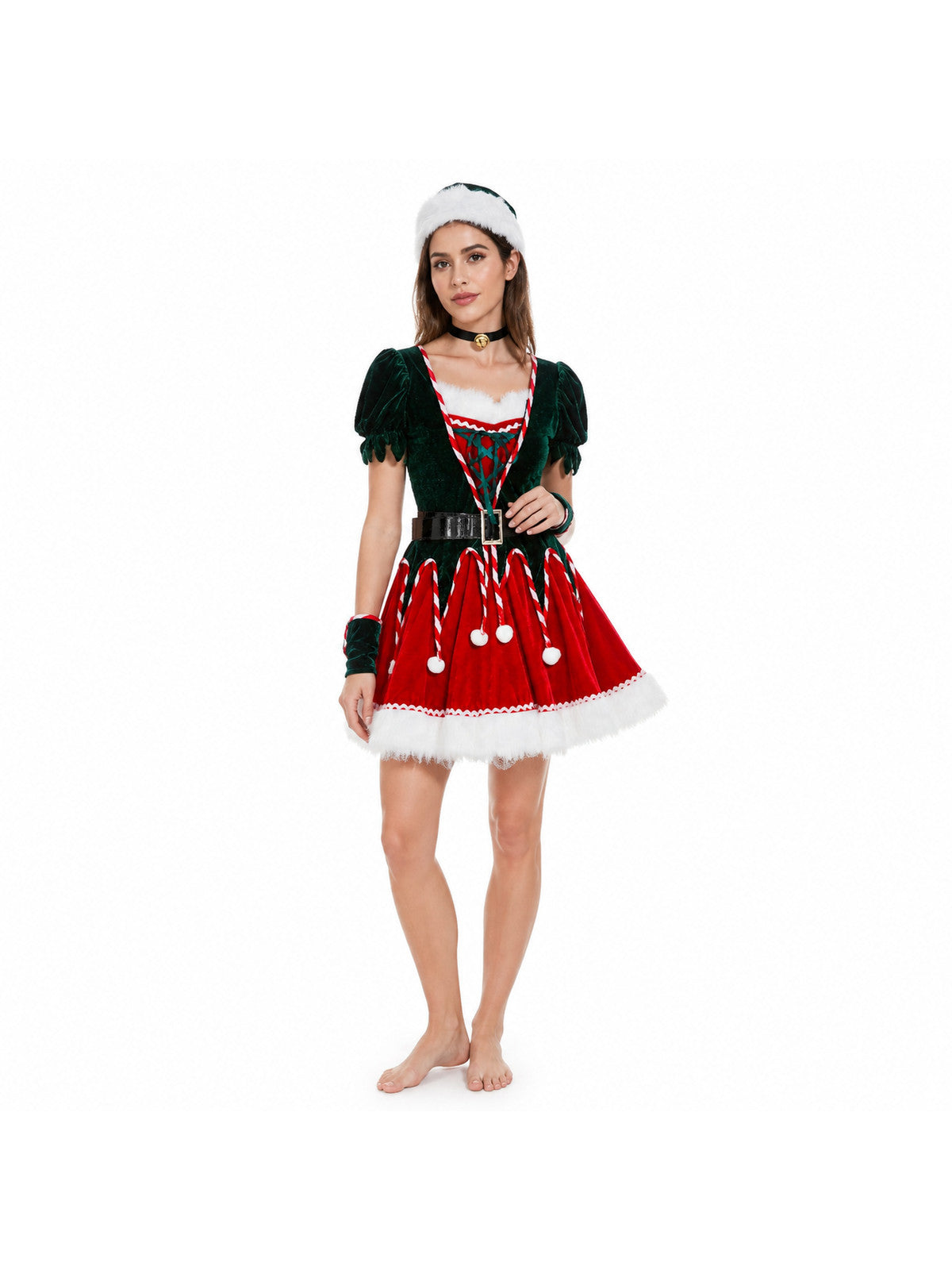 New Year's Carnival Costume with a Full Skirt Costumes detail