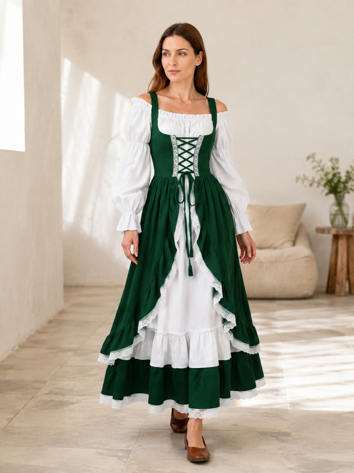 Medieval Victorian Princess Corset Dress lifestyle view