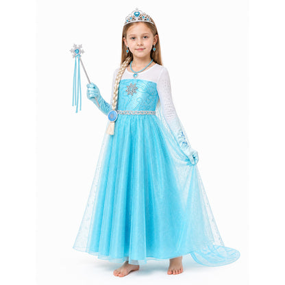Elsa Carnival Costume with Dress and Accessories Costume Dresses detail