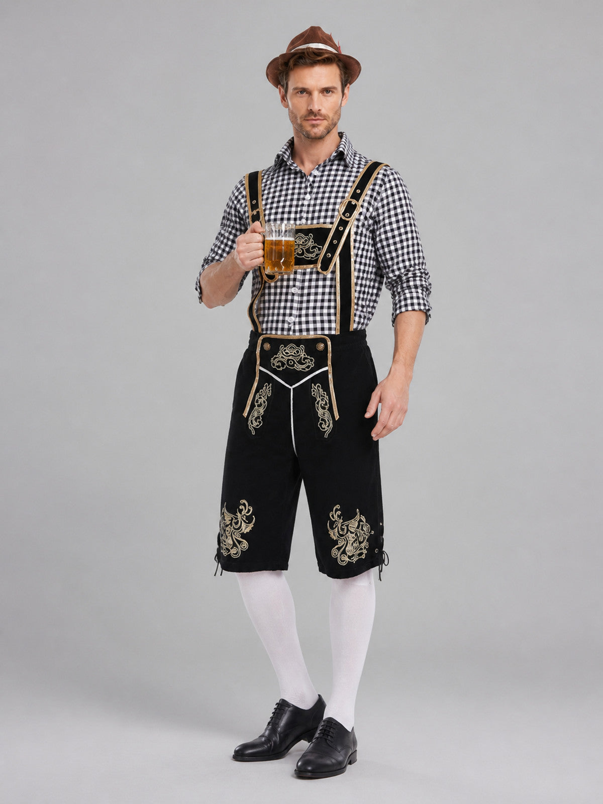 Bavarian Oktoberfest Costume with Suspenders Costumes detail