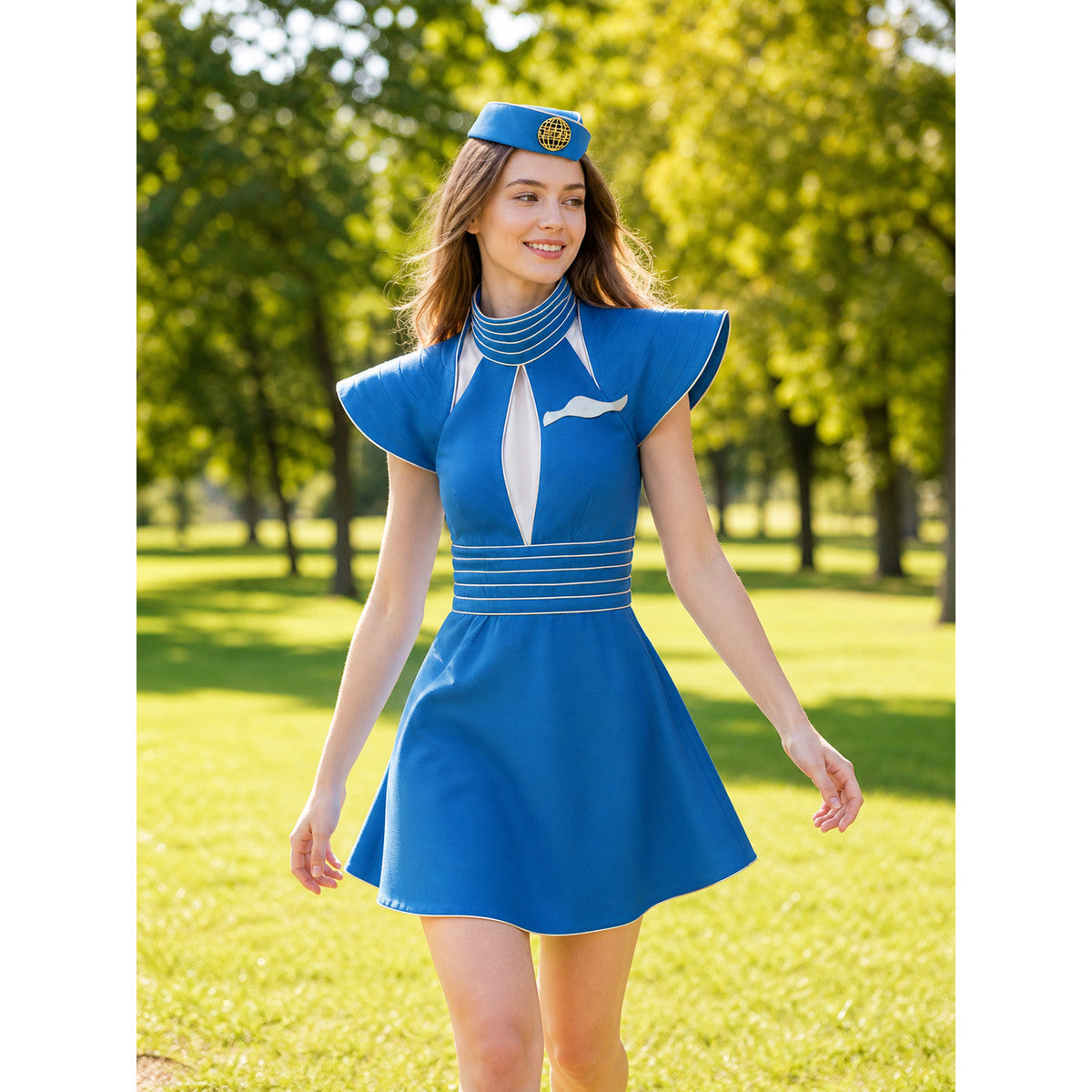 Aviation-Style Costume Dress for Cosplay and Halloween lifestyle
