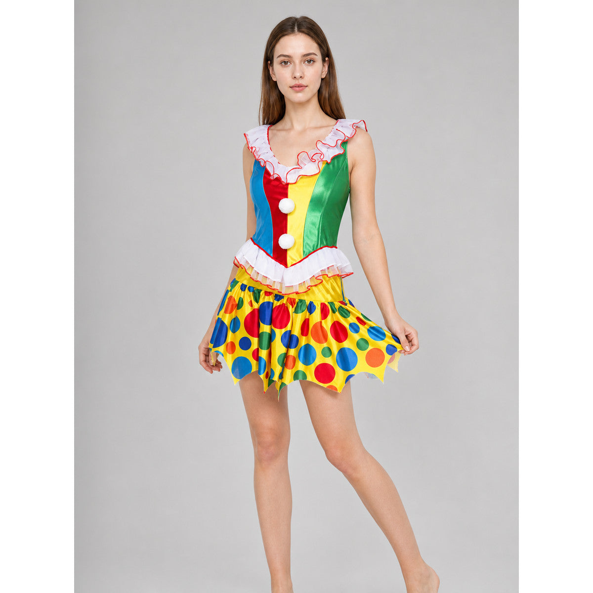 Bright Clown Costume for Parties and Carnivals lifestyle