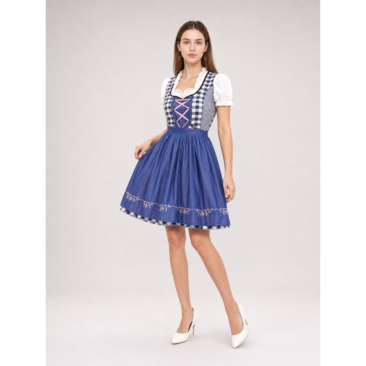 Bavarian Dirndl Dress for Oktoberfest and Festivals