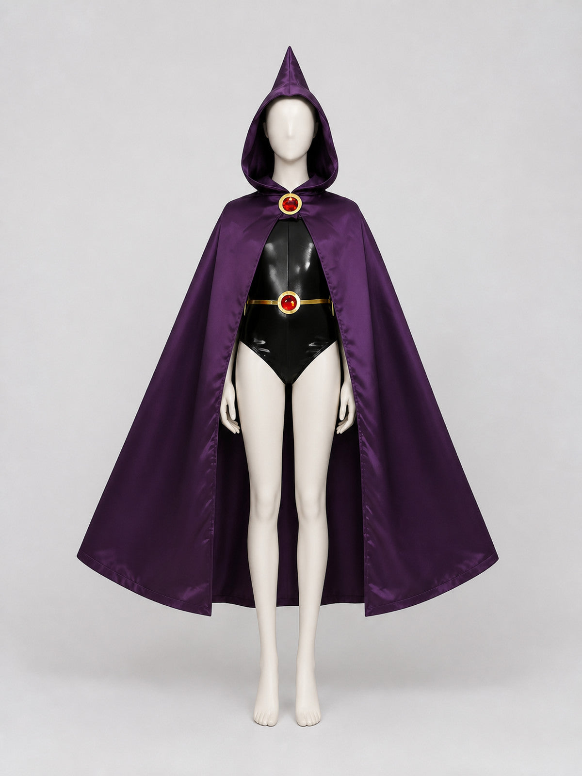 Raven Teen Titans Cosplay Costume with Cape
