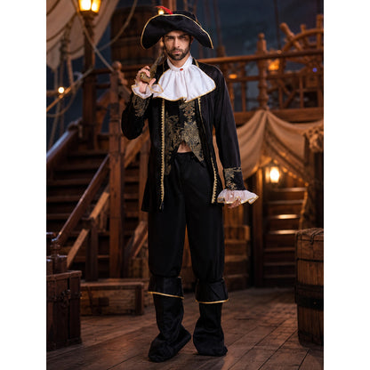 Pirate Costume with Hat, Jabot, and Pants lifestyle view