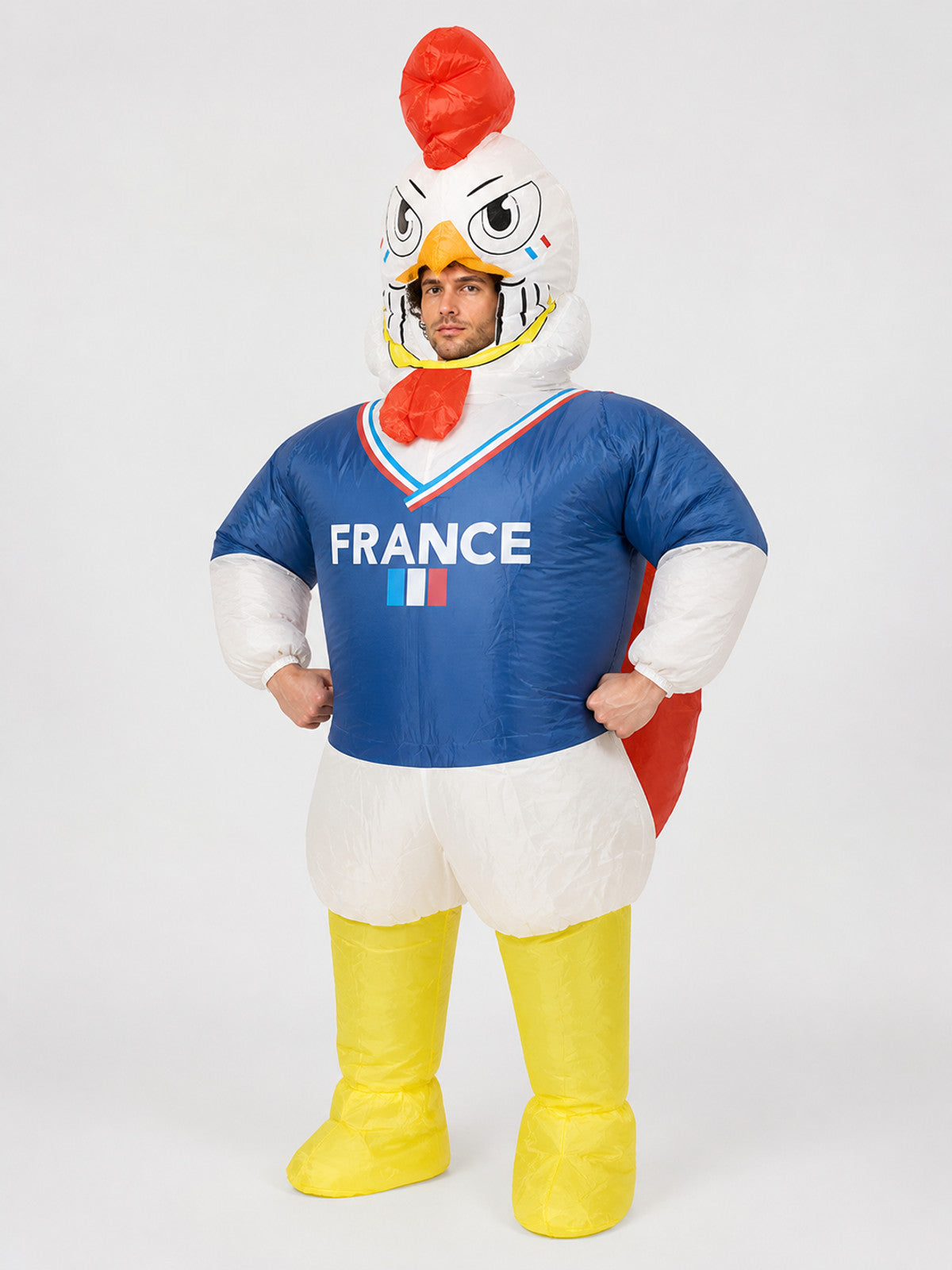 Inflatable Bird Character Costume with “France” Text