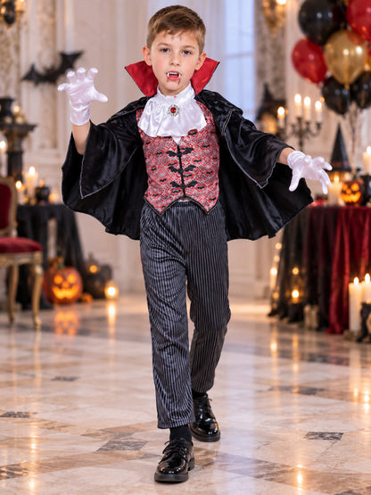Children’s Vampire Costume with Cape lifestyle view
