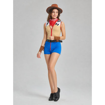 Western-Style Costume with Shorts and Hat