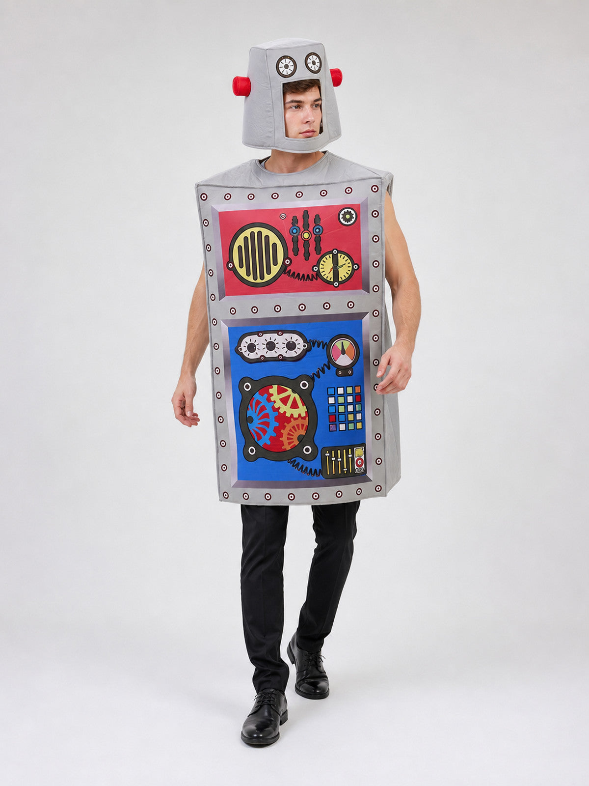 Robot Costume with Helmet for Halloween and Parties