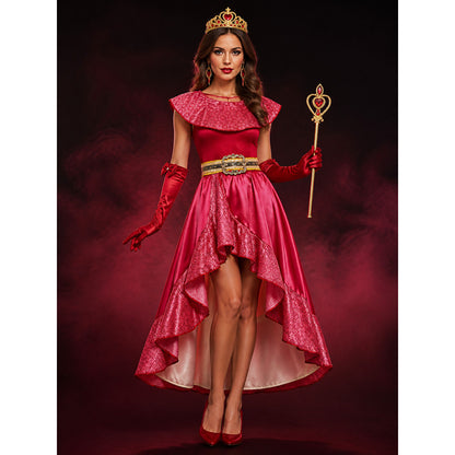 Girls Princess Elena Halloween Costume Set, Pink Heart Decoration Dress with main product view