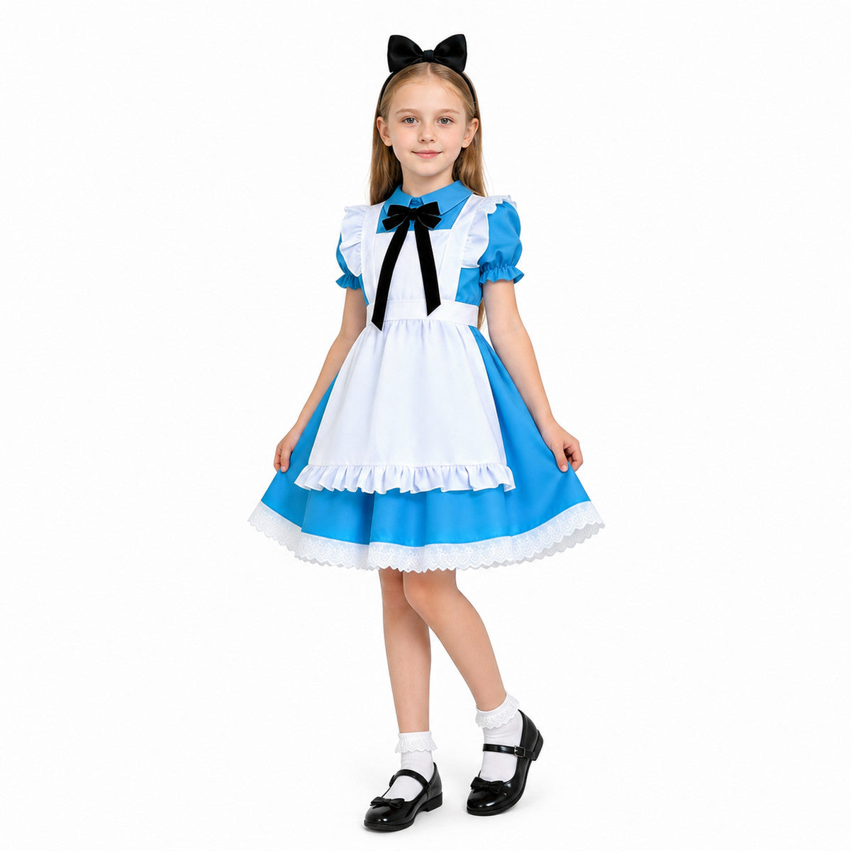 Children's Lolita Dress with Apron and Full Skirt Costume Dresses detail