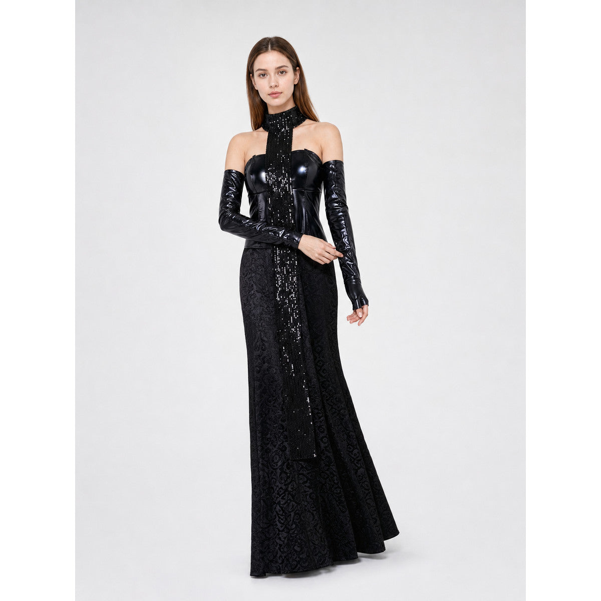 Padmé Cosplay Dress, Black, with Accessories