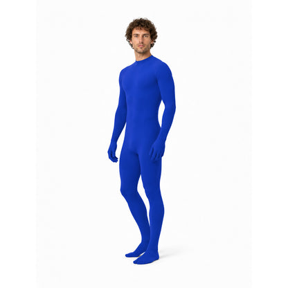Bodysuit with a high collar and covered hands and feet lifestyle