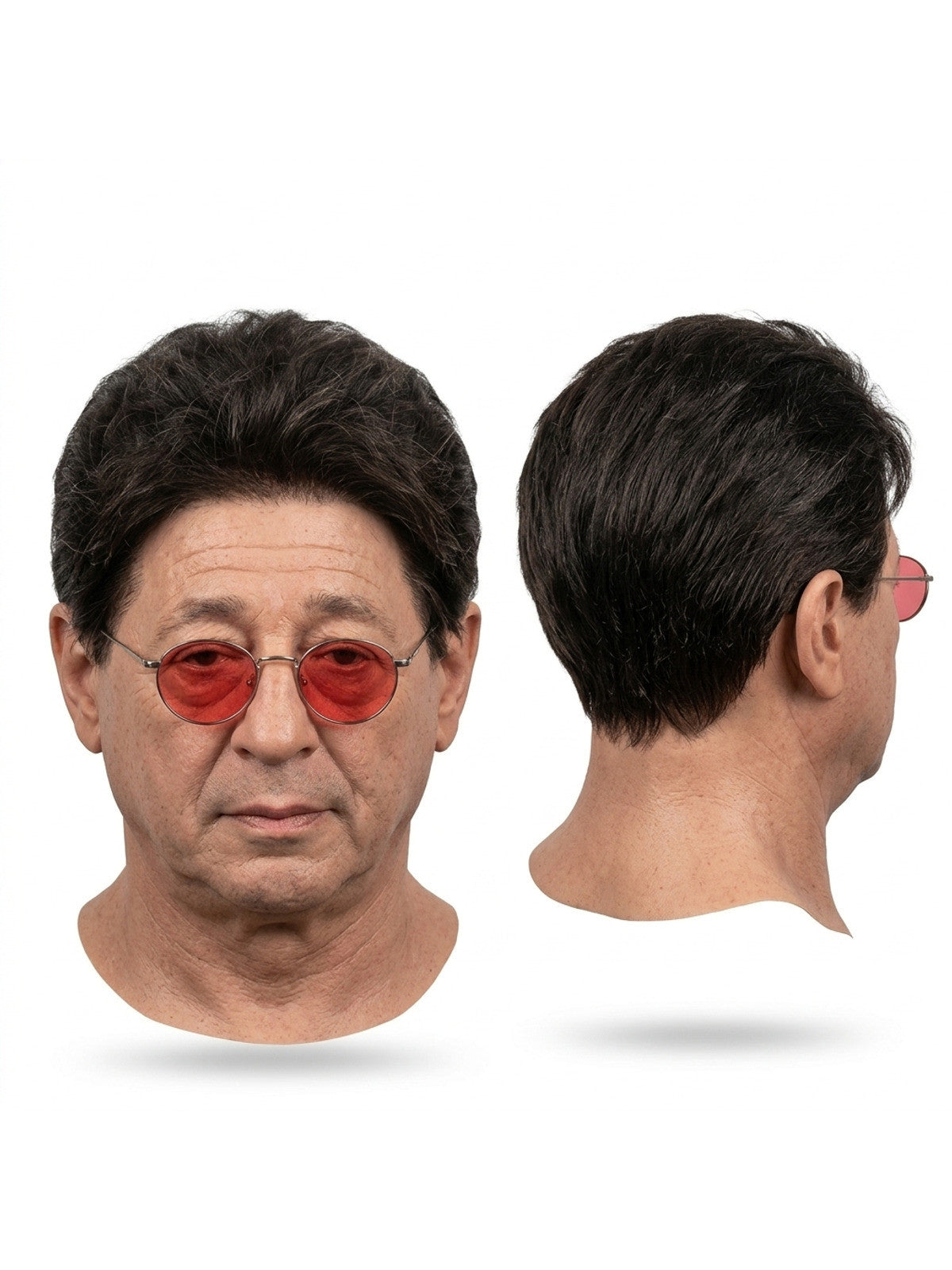 Party Props New 3D Full Face Mask Double-sided Printing Elastic Mesh Mask