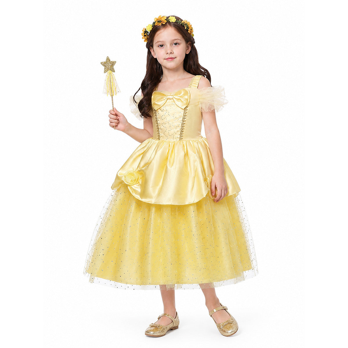 Carnival costume with dress, wig, and wand Costume Dresses detail
