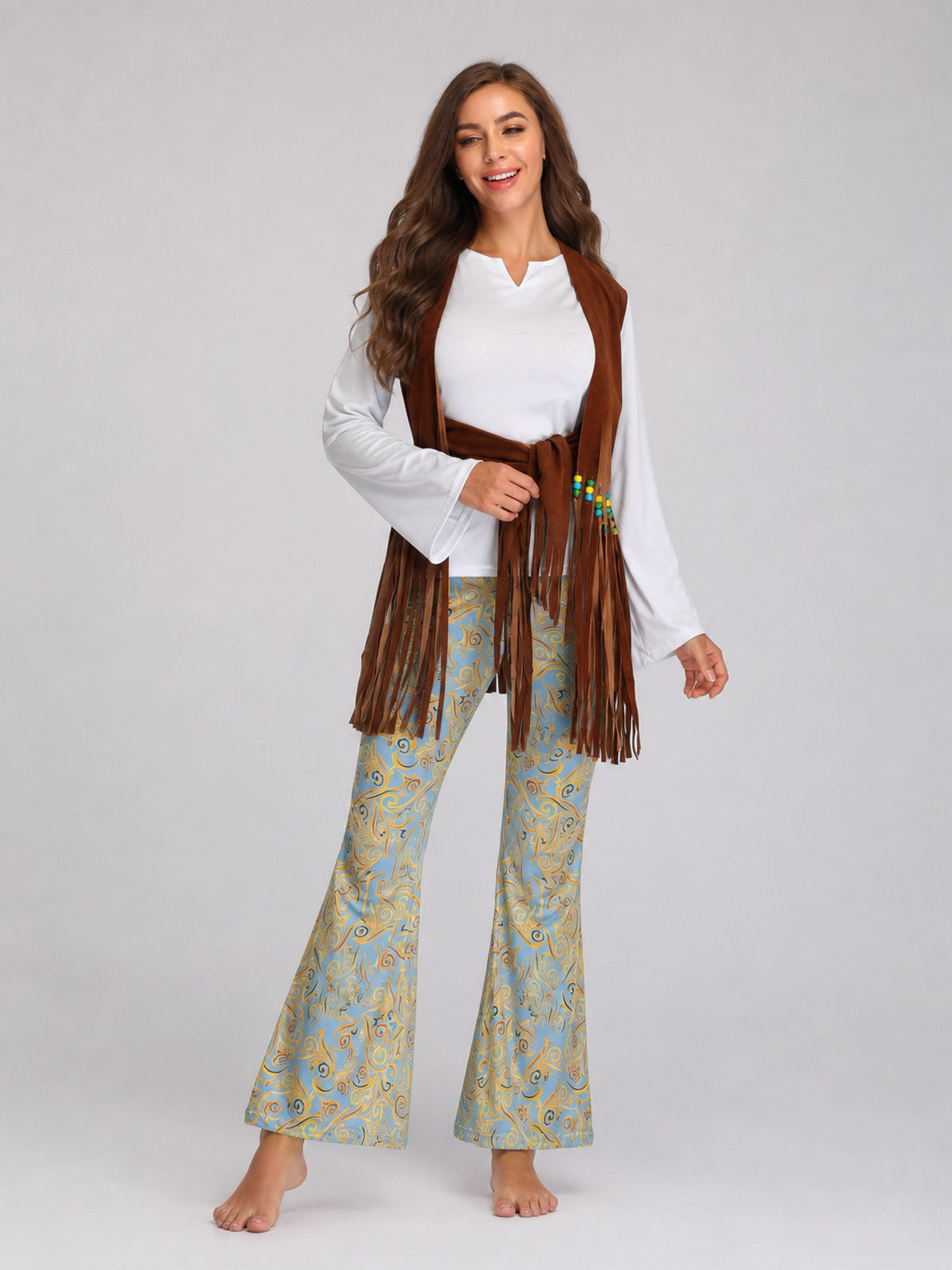 Party Costume: Fringe Vest and Flared Pants Costumes detail 2