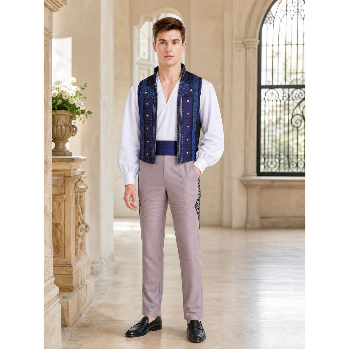 Fiyero "Wicked" Cosplay Costume: Vest, Shirt, Pants