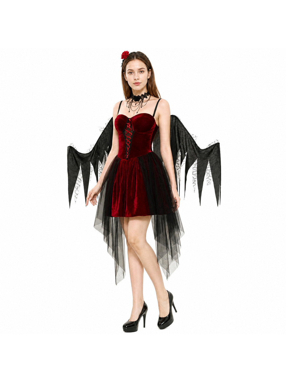 Dress and Cape Costume, Gothic Style