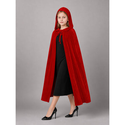Red Carnival Cape with a Large Hood lifestyle