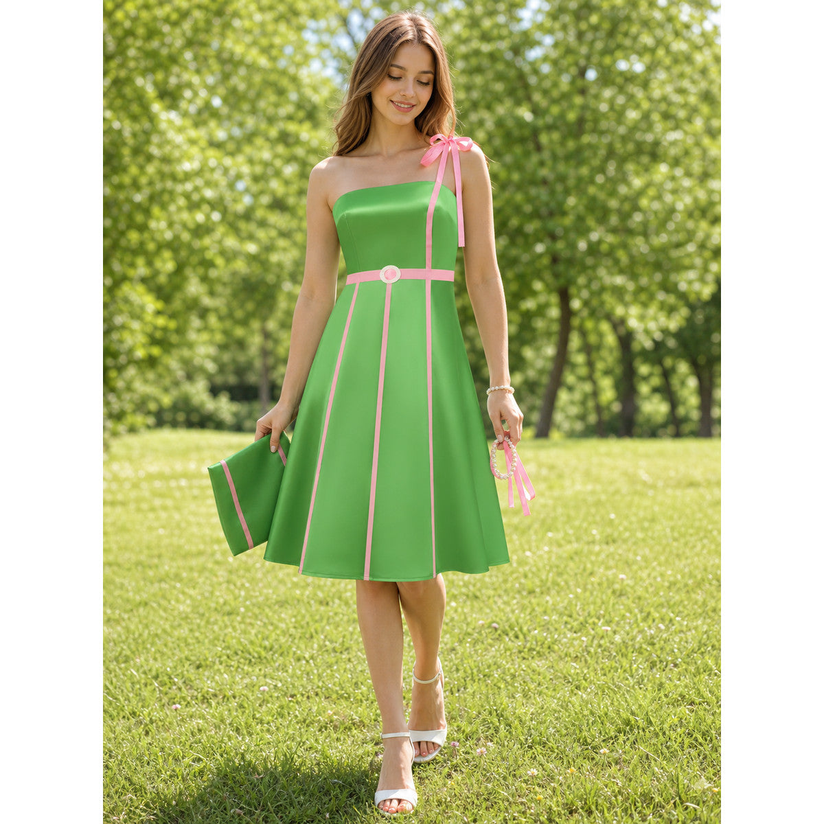 Barbie/Ken-Style Costume Dress with Belt lifestyle view