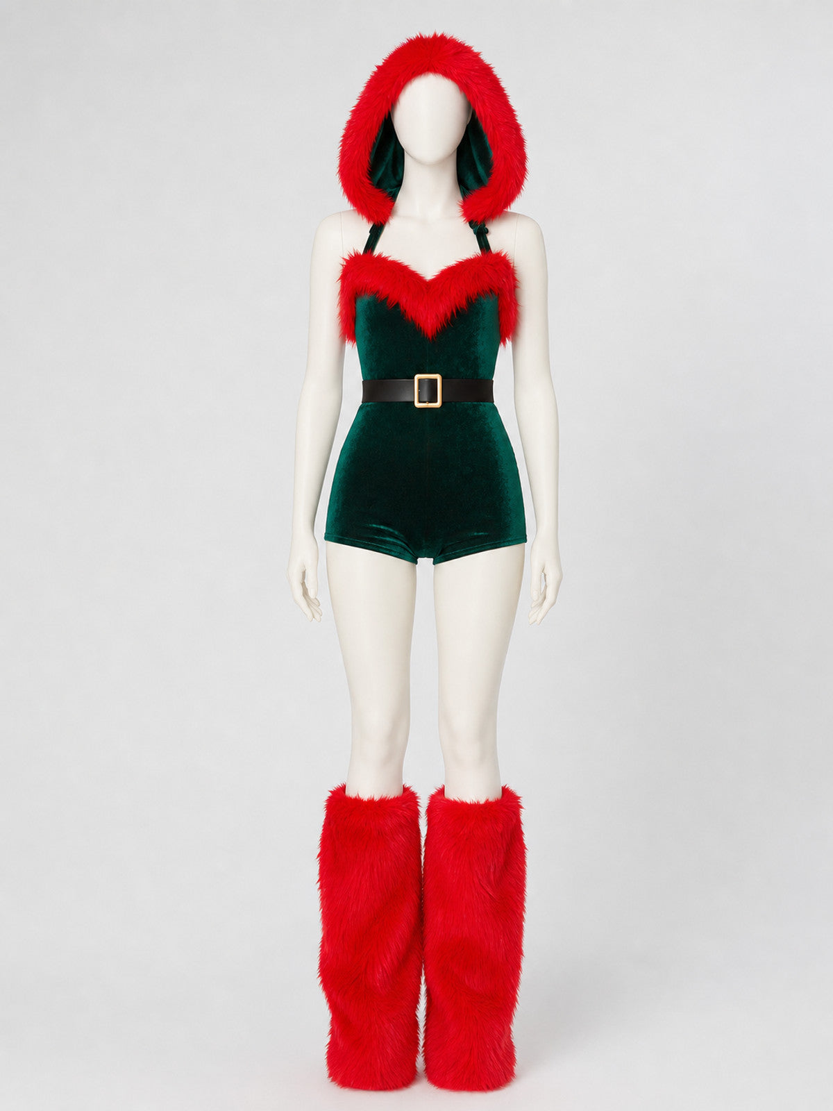 Christmas Hooded Jumpsuit Costume