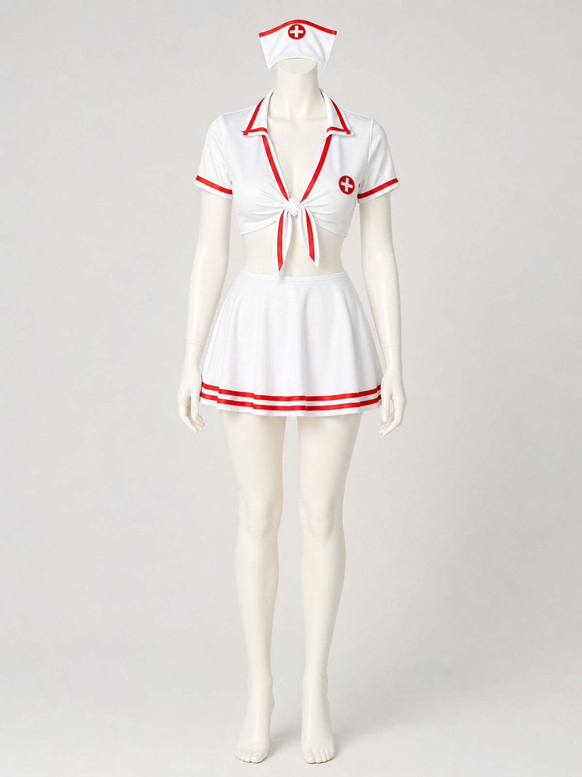 Nurse Costume with Skirt and Cap for Cosplay Costume Headwear detail
